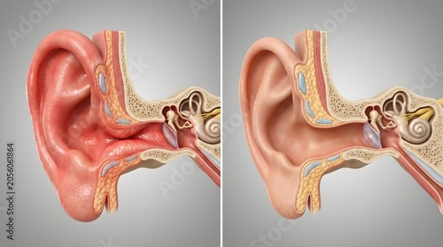 External Ear Canal Inflammation Before and After Treatment