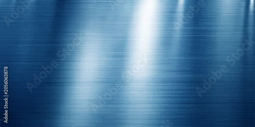 Cuadro en lienzo A brushed blue metal surface with strong vertical highlights, suggesting a futuristic or industrial aesthetic