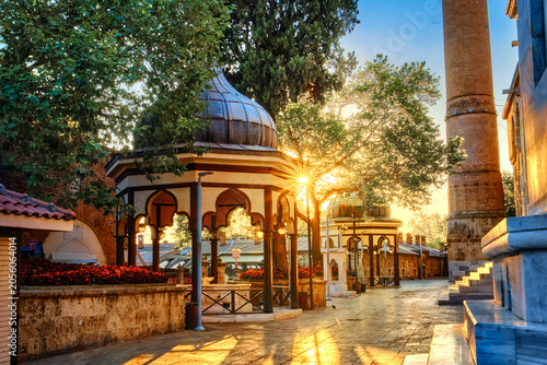 Canvas Print Grand Mosque in Bursa, Turkey.