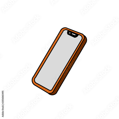 vector illustration of a colorful smartphone