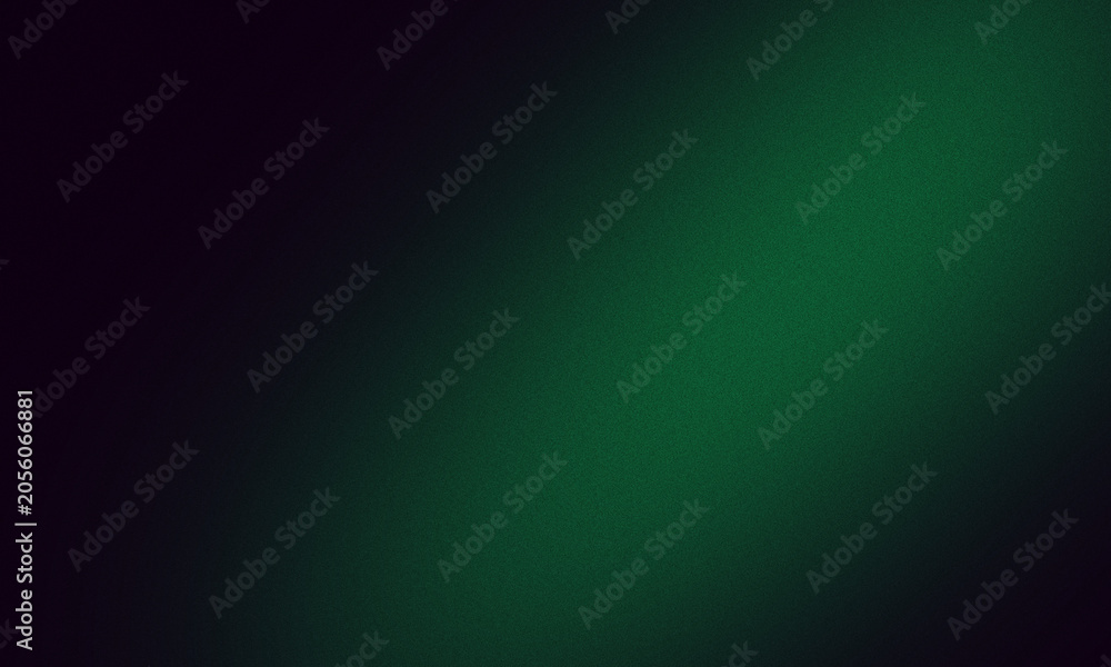 Obraz premium Dark emerald green gradient background with a soft grainy texture and a subtle spotlight effect
