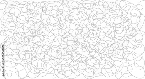 Abstract Chaotic Lines Background, Random Scribble Pattern, Doodle Art
