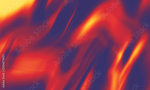 Abstract Gradient in Purple, Red, Orange, and Yellow with Wave Motion