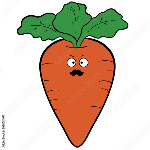 carrot cartoon illustration