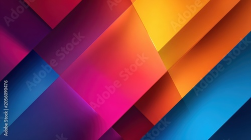 Colorful Abstract Geometric Layer Design