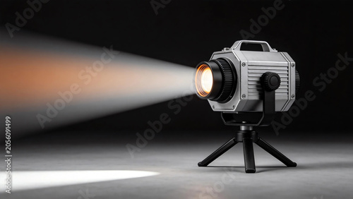Retro Film Projector Illustration