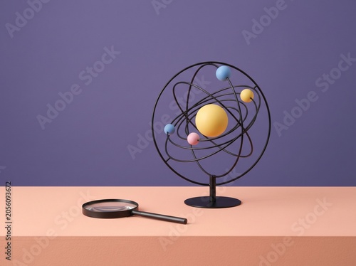 Chic Pastel Astronomy Planetary Orbit Concept
