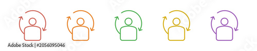 Foto Retain Icon Set Multiple Style Collection