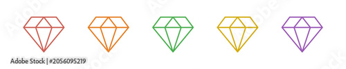 Foto Value Icon Set Multiple Style Collection