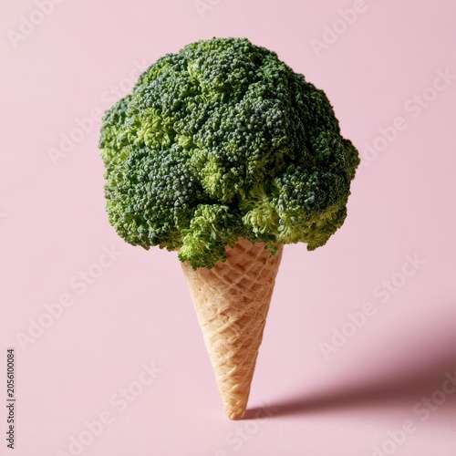Broccoli Ice Cream Cone
