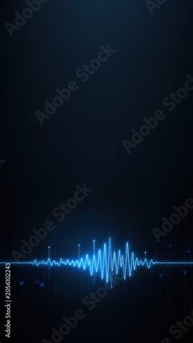 Digital Seismic Wave Background With Real Time Signal Monitoring Interface
