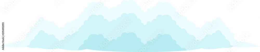 Fototapeta premium vector illustration of a cloud landscape