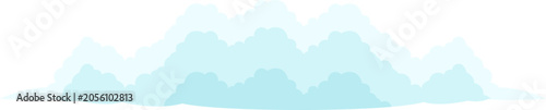 vector illustration of a cloud landscape