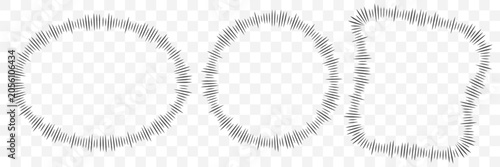 Tableau sur toile Manga style comic frames with concentration effect, circular radiation lines, dialogue elements, and dynamic energy bursts