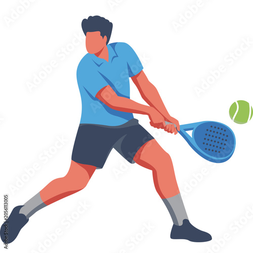 Playing Padel Illustration