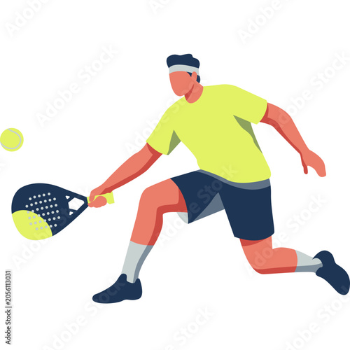 Playing Padel Illustration