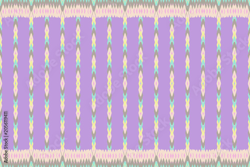Ethnic striped in pastel color background,mixed of knitting and Ikat style