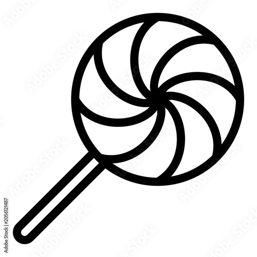 Schilderij op canvas lollipop icon