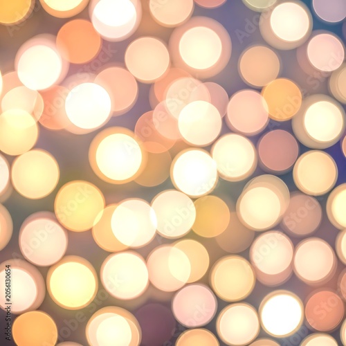 A colorful abstract background with numerous blurred yellow and white circles