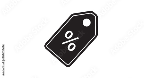 Discount Price Tag Icon With Percentage Symbol