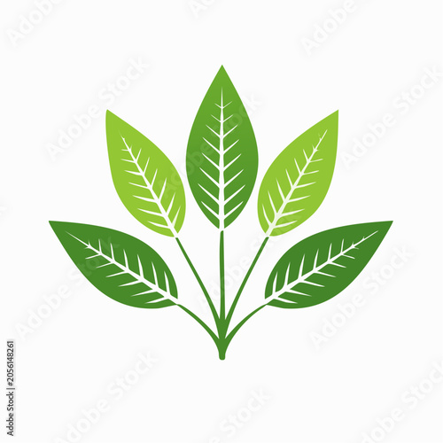 Green Leaves Logo Design