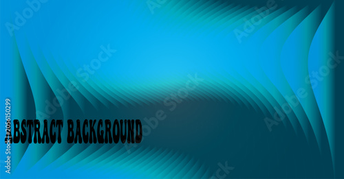 Teal gradient background with wavy decorative border edges background abstract gradient template