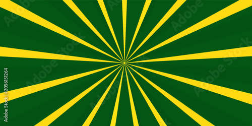 Cuadro en lienzo Cute background illustration of concentrated lines with twinkling stars (yellow)
