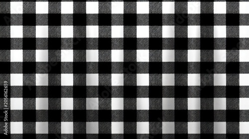 Black and white checkered fabric showing soft tonal variation