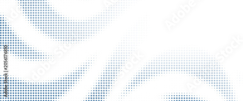 Konstfotografi Blue dotted wave line pattern