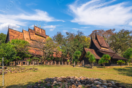 Canvas Print Baan Dam Museum, aka Black House Museum, in Chiang Rai, Thailand