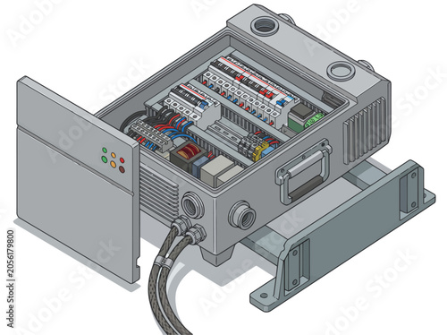 Photos Detailed illustration showcases facility power conversion hardware assembly