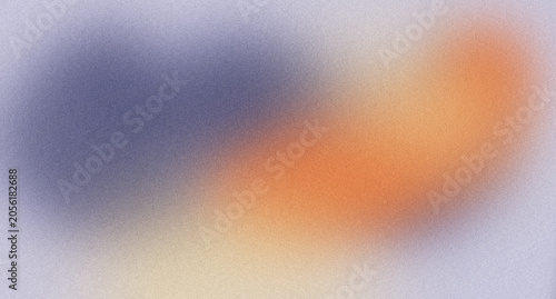 Dreamy Abstract Gradient Background Featuring Warm Orange Glow and Soft Lavender Blend with Film Grain Texture