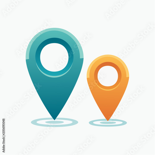 Two Location Pin Icons