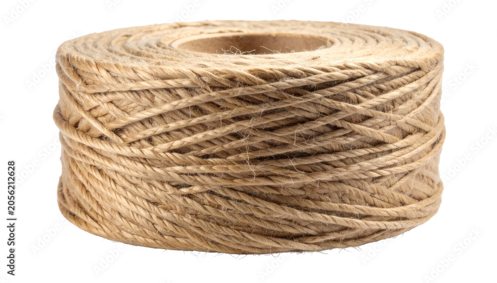 Obraz premium Jute twine roll creating natural textured craft materials