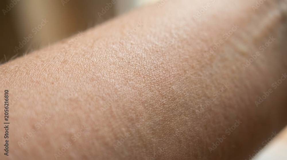 Fototapeta premium Close up natural human skin texture with soft light detail