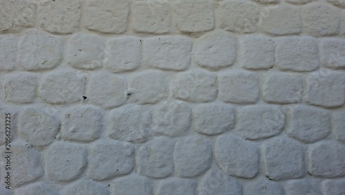 Foto White Stone Wall Texture Full Frame Background Natural Masonry Surface Pattern