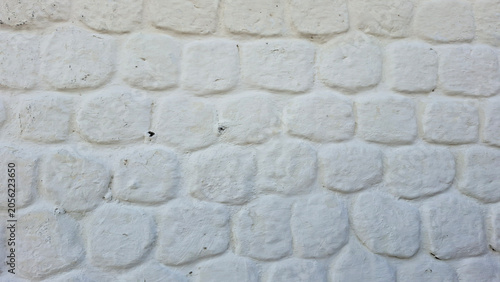 Фотография White Stone Wall Texture Full Frame Background Natural Masonry Surface Pattern