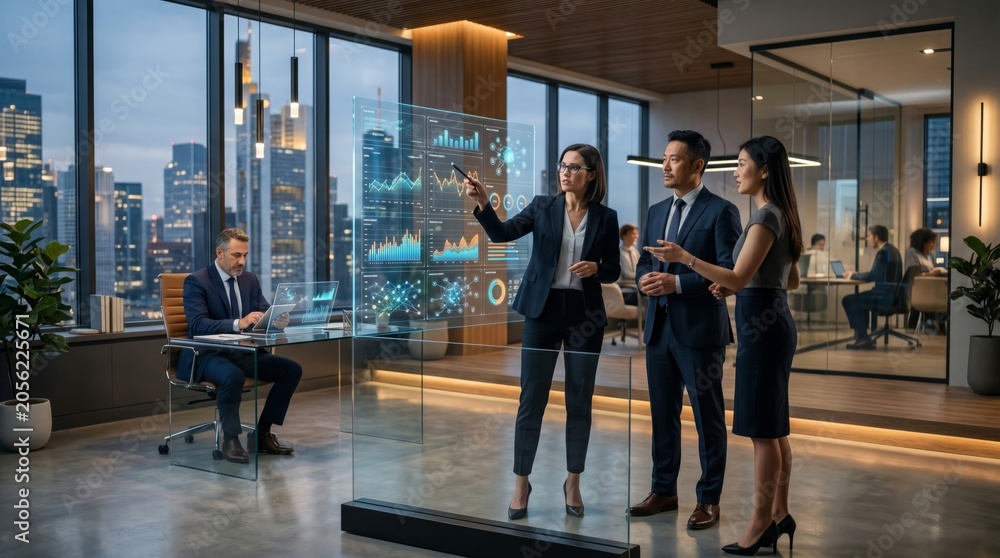 Obraz premium Smart Office Collaboration
