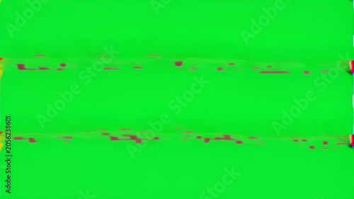 Analog Color Noise Green Screen Overlay