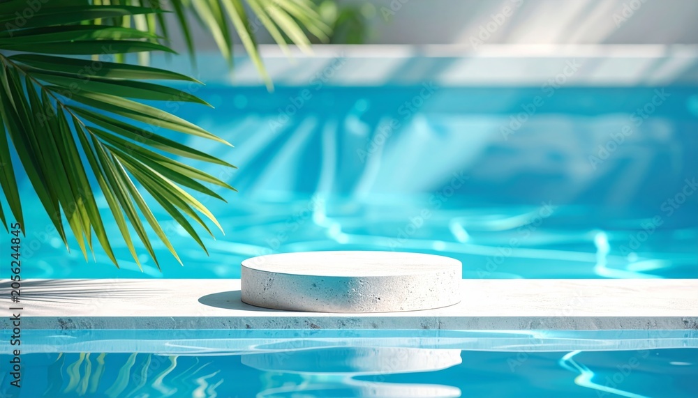 Obraz premium swimming pool in tropical resort