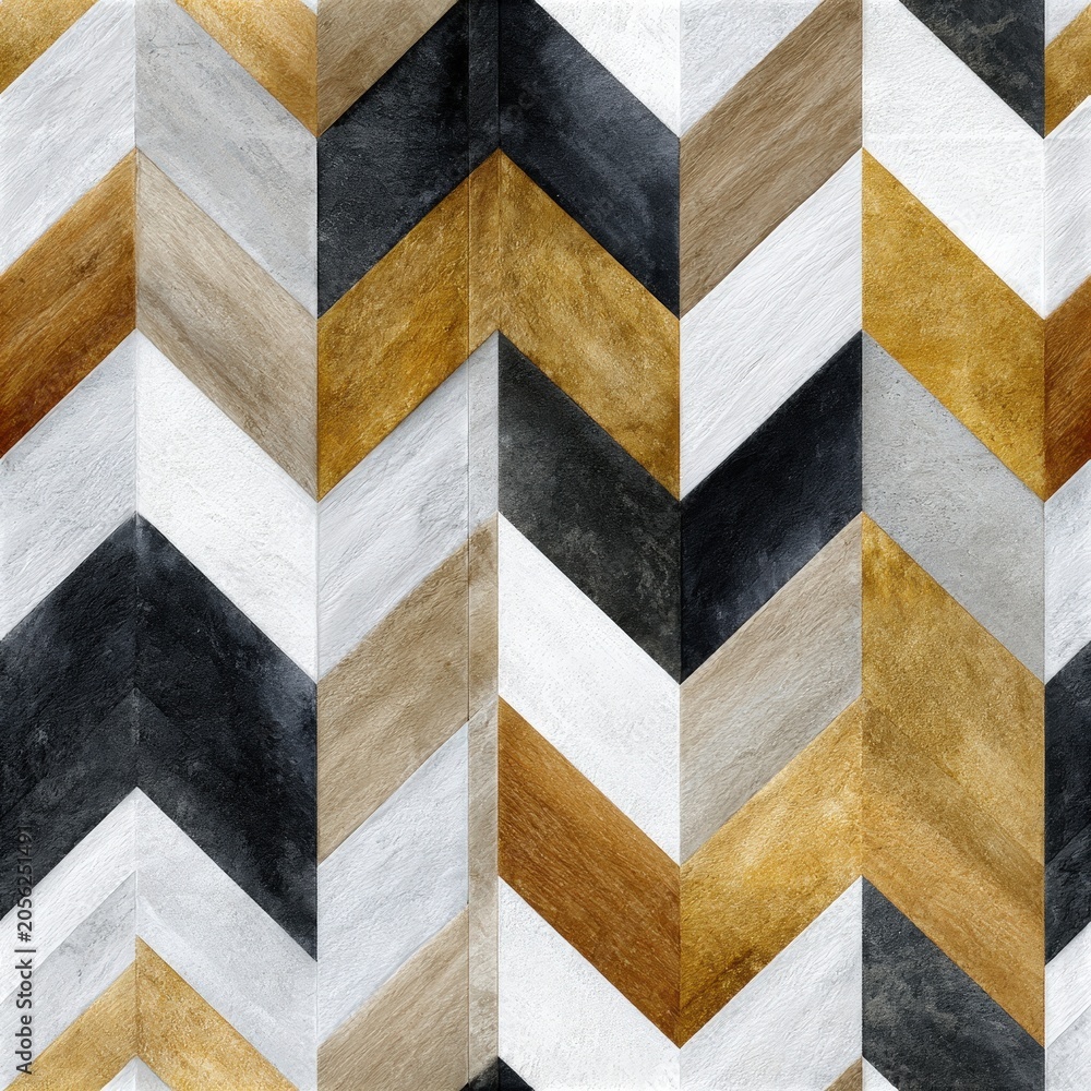 Fototapeta premium Gold black and white geometric pattern, modern luxury background, bold design statement, contemporary style, decorative texture.