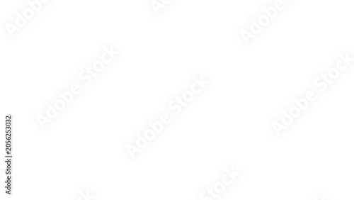 Bild auf Leinwand Christmas Snowflakes on Transparent Background with Heavy Snowfall and Decorativ