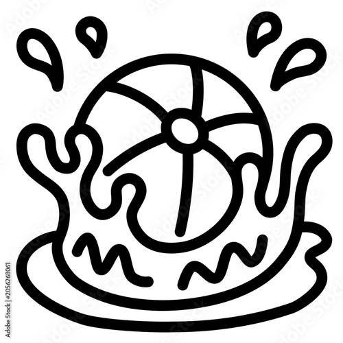 Beach Ball Splash Icon