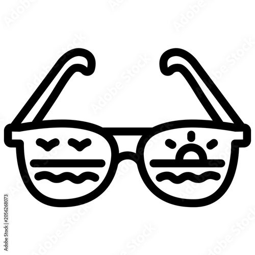 Sunglasses Reflection Icon