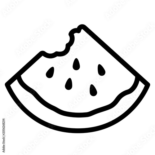 Watermelon Slice Icon