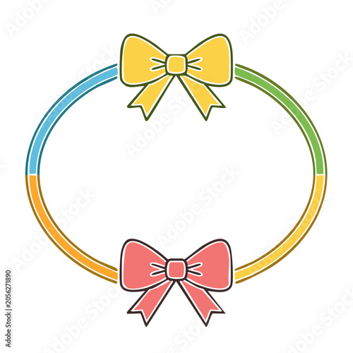 Flat design butterflies looping in circle