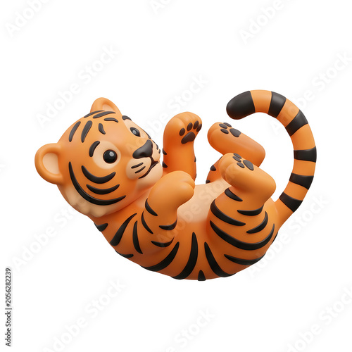 3D cartoon orange monkey face
