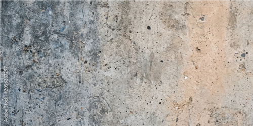 Foto Rough wall texture background panorama with warm earthy plaster surface and orga