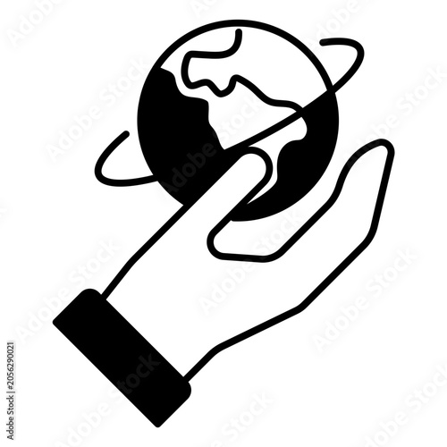 Safe the earth icon