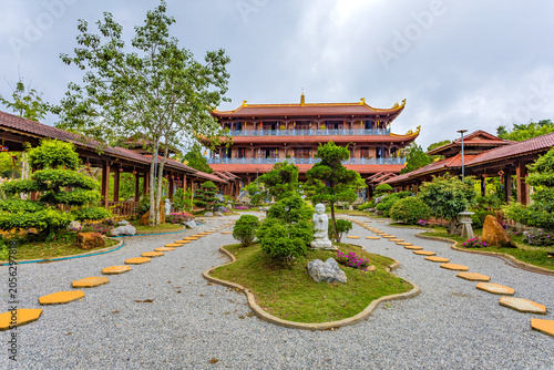 View of Khanh Lam pagoda in Mang Den in Vietnam which is a very famous destination of Quang Ngai